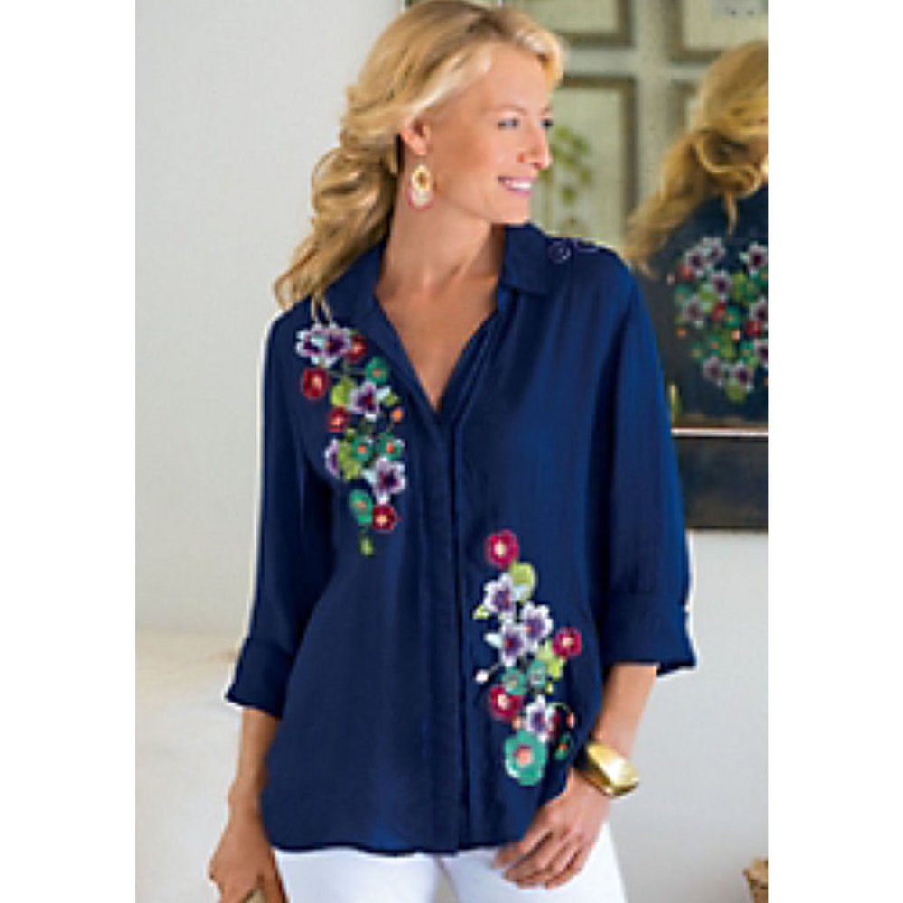 Soft Surroundings Le Jardin Top 3X